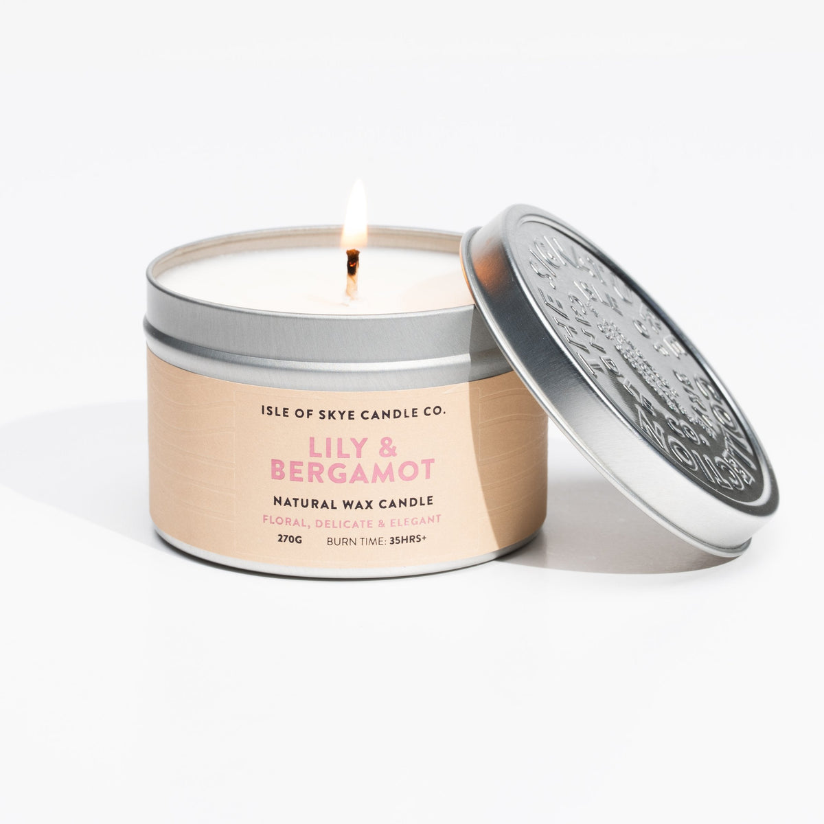 Sojawaskaars Lily & Bergamot Travel Container - Isle of Skye Candle Company
