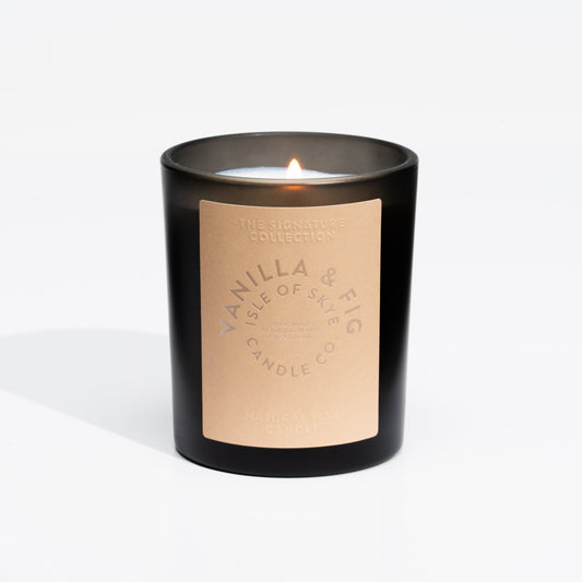 Sojawaskaars Vanilla & Fig Black Tumbler - Isle of Skye Candle Company