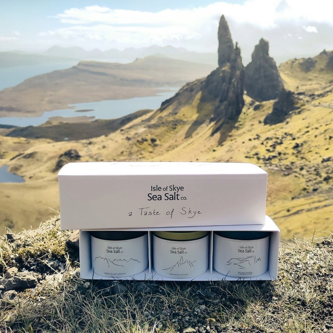 MoodCompanyNL - A Taste of Skye – Luxe Cadeauset met 3 x 120g Schots Zeezout - 5060370000128
