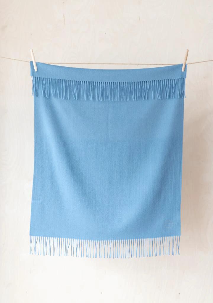 Babydekentje Blauw - 75x110 - Lamswol - TBCo Scotland by MoodCompanyNL