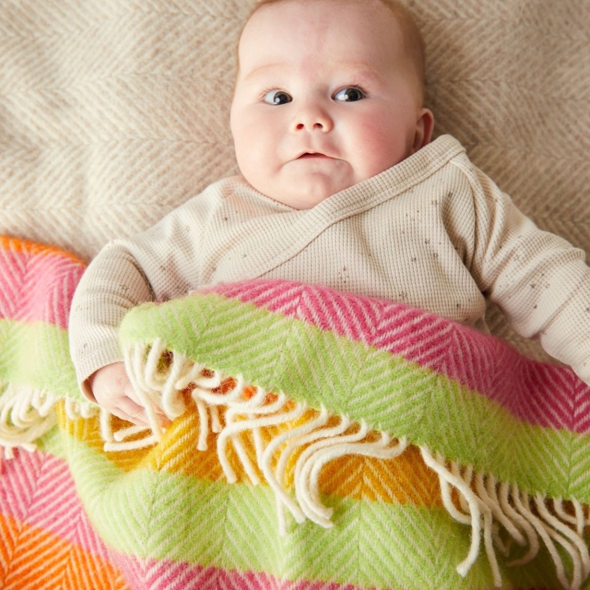 Mood Company - Babydekentje Refresh – Pure New Wool – 68x73 cm - Tweedmill - 5060958304242