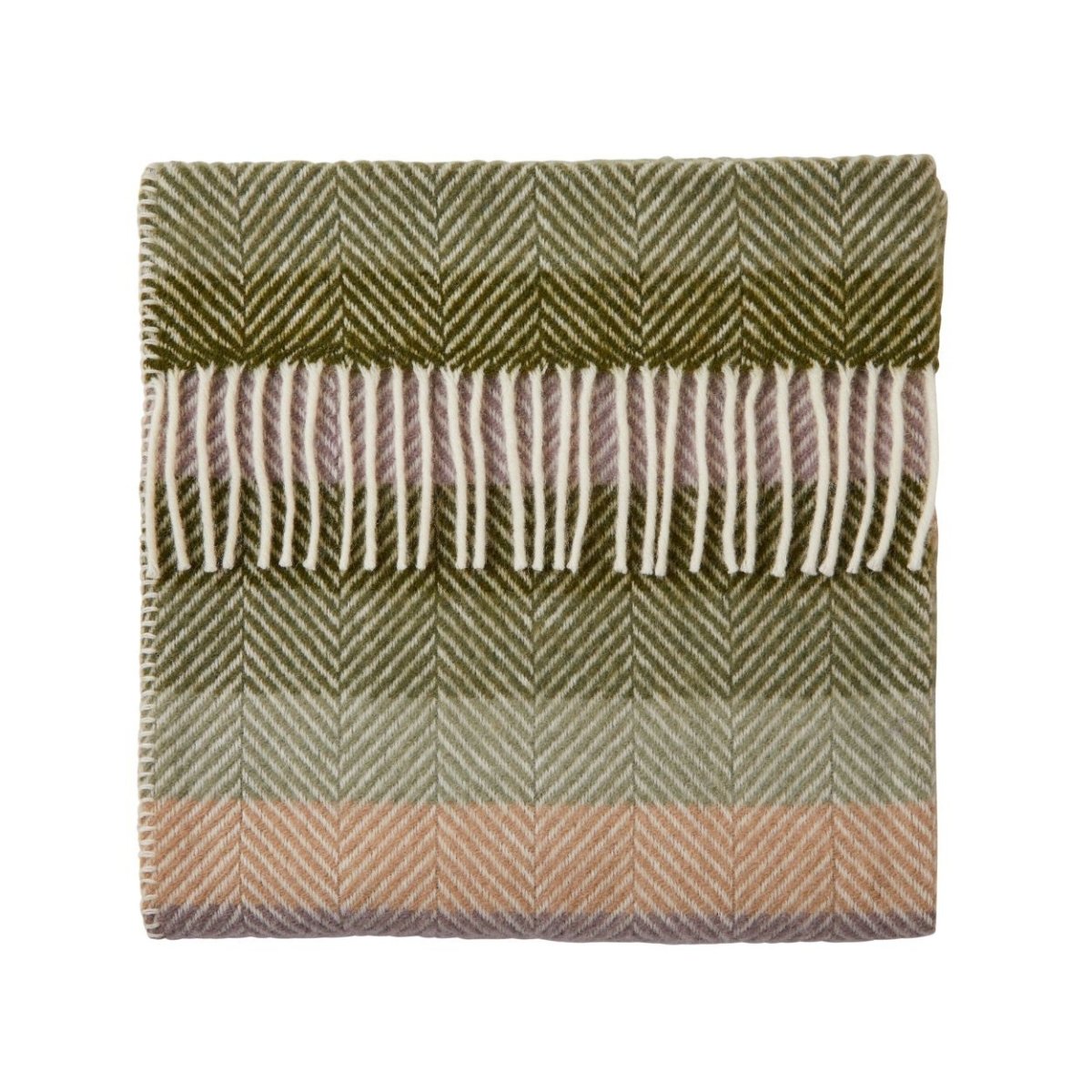 Mood Company - Babydekentje Stripe Botanical – Pure New Wool – 68x73 cm - Tweedmill - 5060958304235