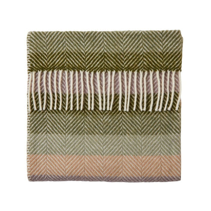 Mood Company - Babydekentje Stripe Botanical – Pure New Wool – 68x73 cm - Tweedmill - 5060958304235