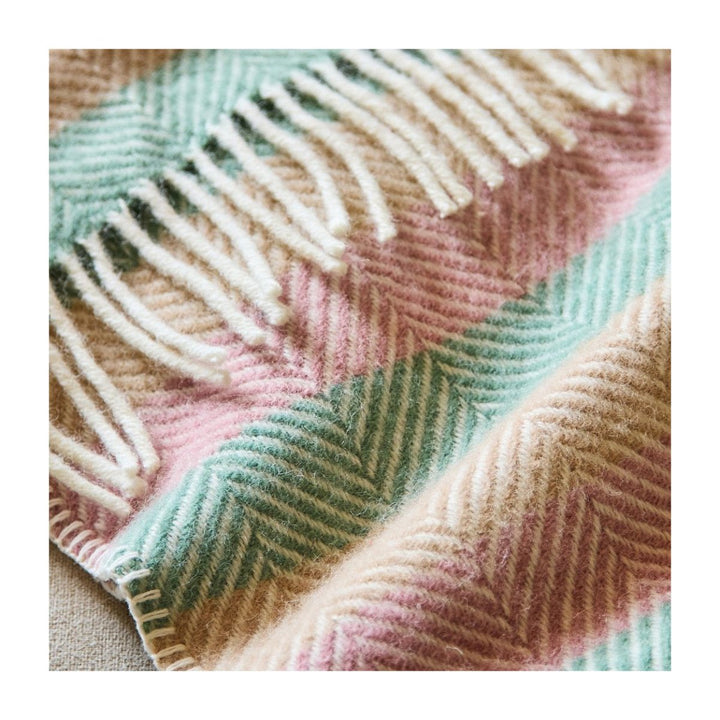 Mood Company - Babydekentje Stripe Summer Breeze – Pure New Wool – 68x73 cm - Tweedmill - 5060958306338