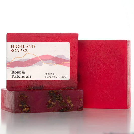 Mood Company - Biologische Glycerine Zeep 150g - Rose & Patchouli - Highland Soap Company - 