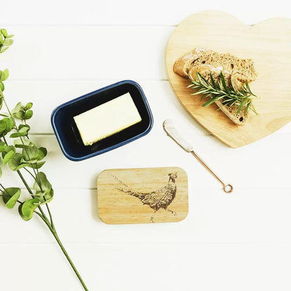 MoodCompanyNL - Botervloot Fazant Blauw - Duurzaam - Gegraveerd - Selbrae House Scotland - 5060718717978