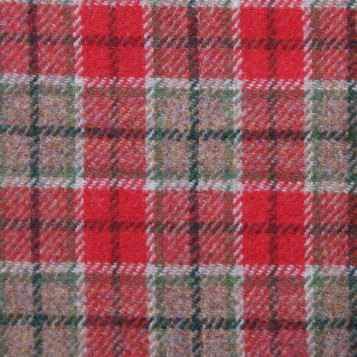MoodCompanyNL - Brillenetui Rood Groen Tartan - Harris Tweed - Metalen Clip - Glen Appin of Scotland - 5061035010971