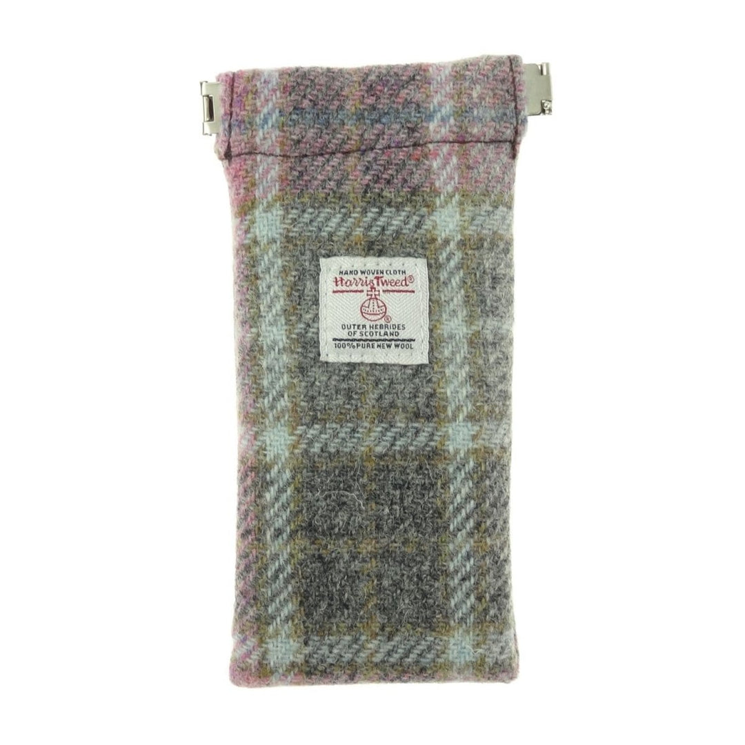 MoodCompanyNL - Brillenetui Zacht Roze Buchanan - Harris Tweed - Metalen Clip - Glen Appin of Scotland - 5061035010940