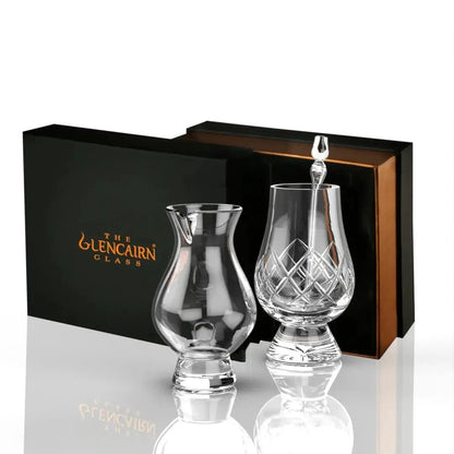 Combinatieset van 1 Cut whiskyglas met een kleine Waterkaraf en Pipette - Glencairn Crystal Scotland by MoodCompanyNL