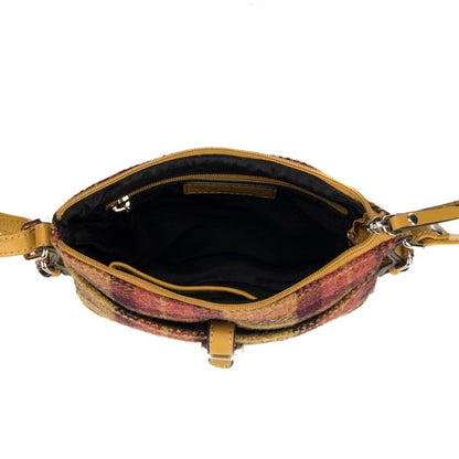 MoodCompanyNL - Crossbody Tas Geel/Rood Tartan & Leer | Licht & Slim | Das Impex - 5056703024527