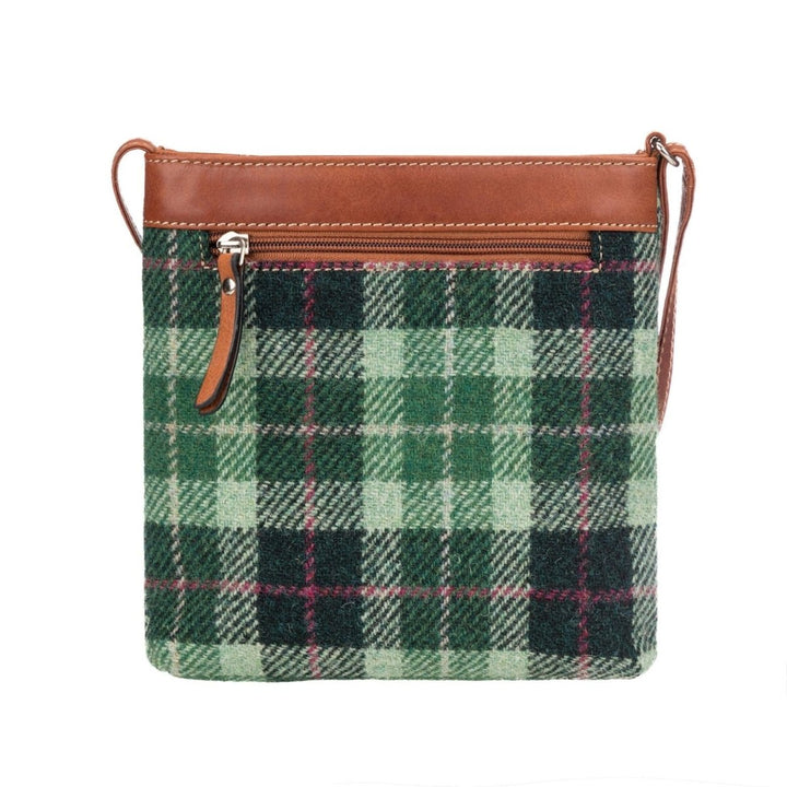 MoodCompanyNL - Crossbody Tas Groen Tartan & Leer | Slank & Praktisch | Das Impex - 5056703019400