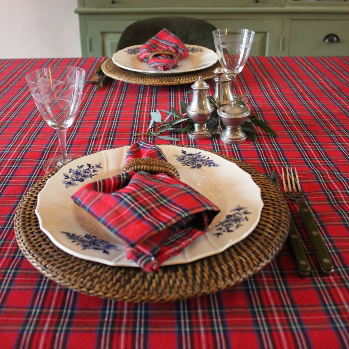 Tartan Tablecloth Windsor Red - Cotton/Polyester - Bamar