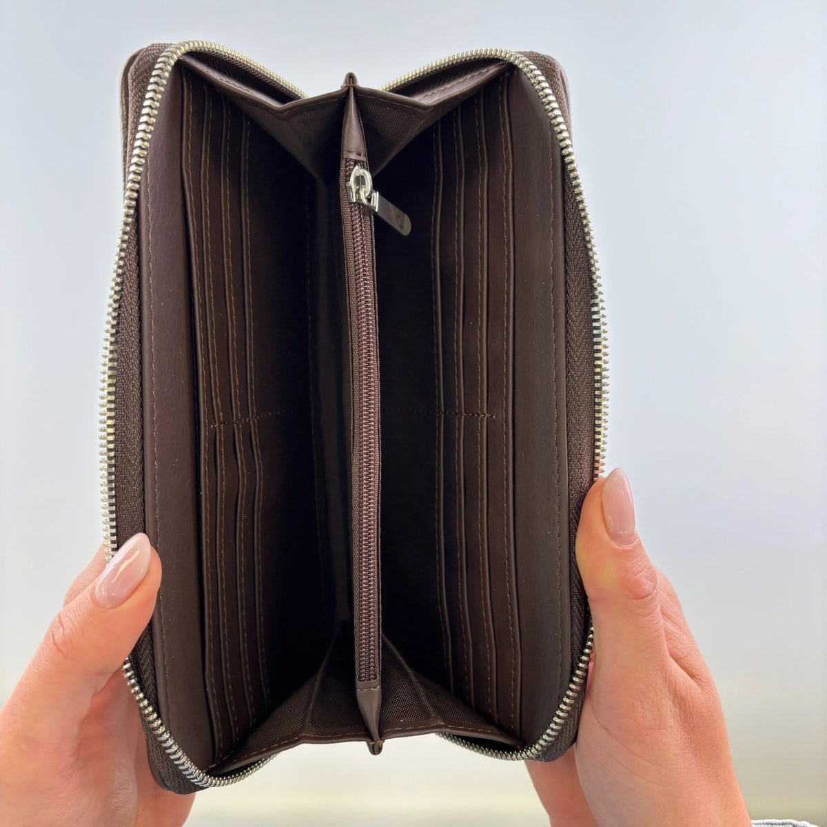 MoodCompanyNL - Dames Portemonnee Staffa Groen en Blauw Tartan - Harris Tweed - muntvak met rits - Glen Appin of Scotland - 5061035012012