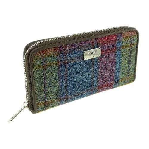 Dames Portemonnee Staffa Multi Colour - Harris Tweed - muntvak met rits - Glen Appin of Scotland by MoodCompanyNL