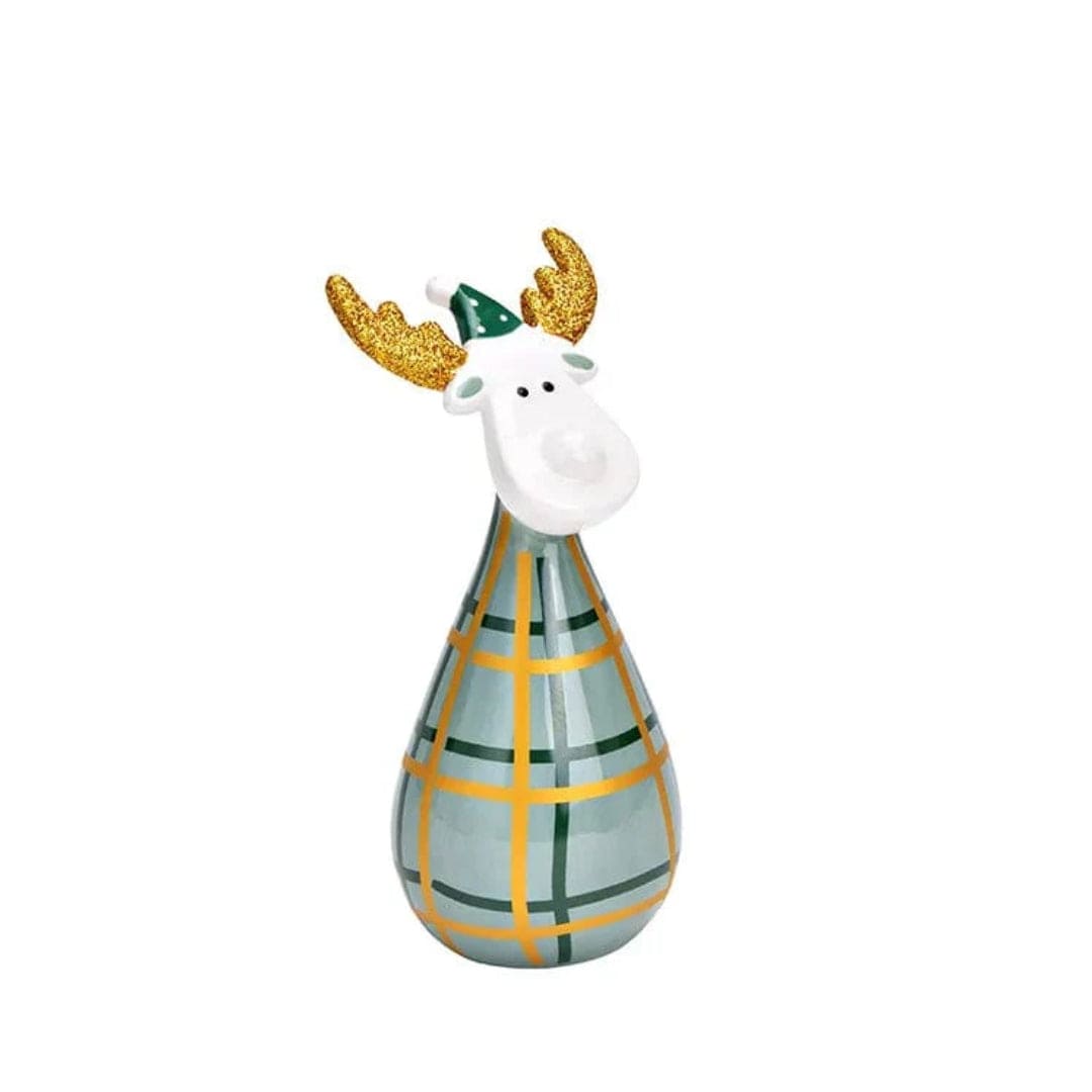 Mood Company - Eland keramiek groen goud - keramiek - 18 cm hoog - wurm - 4007698395827