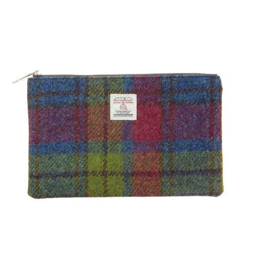 Etui Berneray Multi Colour Tartan - 22 x 14 - Harris Tweed - Glen Appin of Scotland by MoodCompanyNL