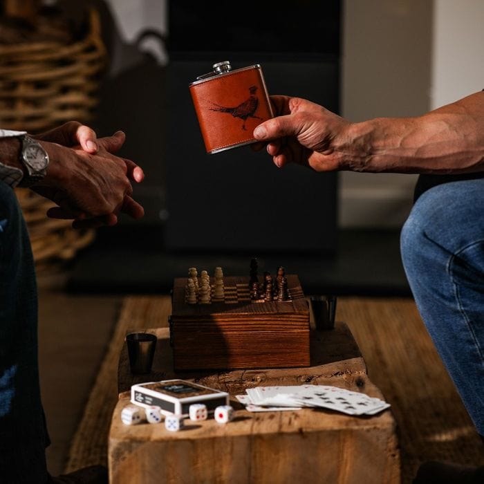 MoodCompanyNL - Game Set met Heupfles Fazant - Top Cadeau - Selbrae House Scotland - 506104075322