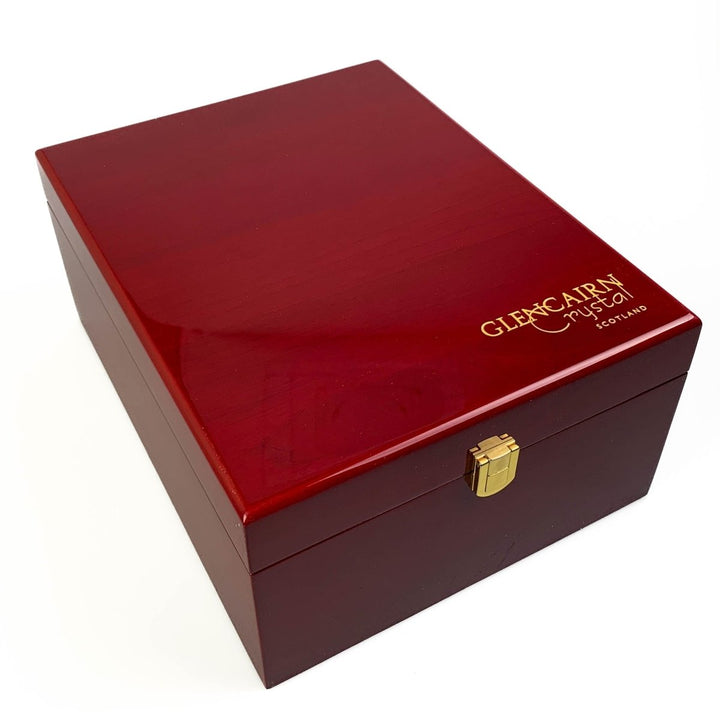 MoodCompanyNL - Geschenkset Skye met Karaf en 2 Skye Whiskyglazen in houten presentatiebox - Loodkristal - Glencairn Crystal Scotland - 5060025550671