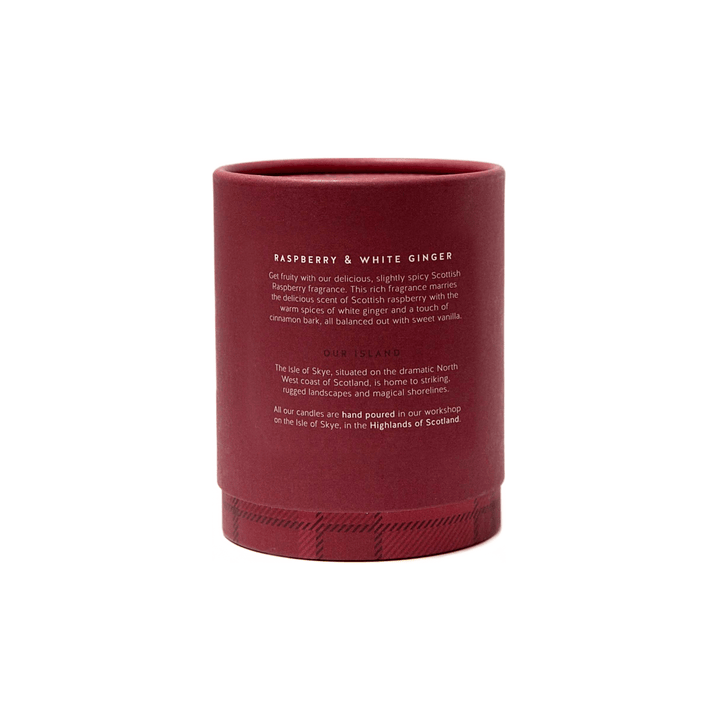 MoodCompanyNL - Geurkaars Framboos met Gember Large - 45 uur - Sojawas - Isle of Skye Candle - 5060346381022