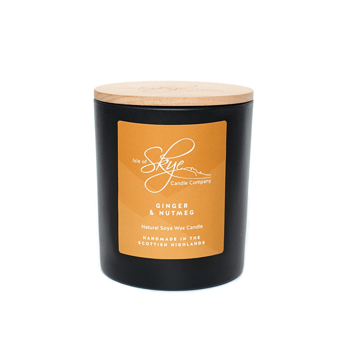 Geurkaars Gember en Nootmuskaat Large - 45 uur - Sojawas - Isle of Skye Candle by MoodCompanyNL