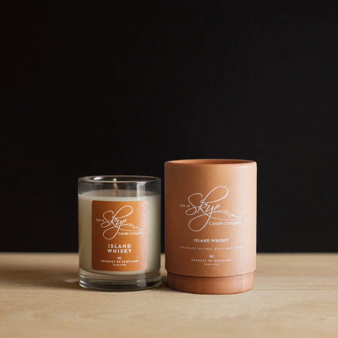 Geurkaars Island Whisky Mini - 20 uur - Sojawas - Isle of Skye Candle by MoodCompanyNL