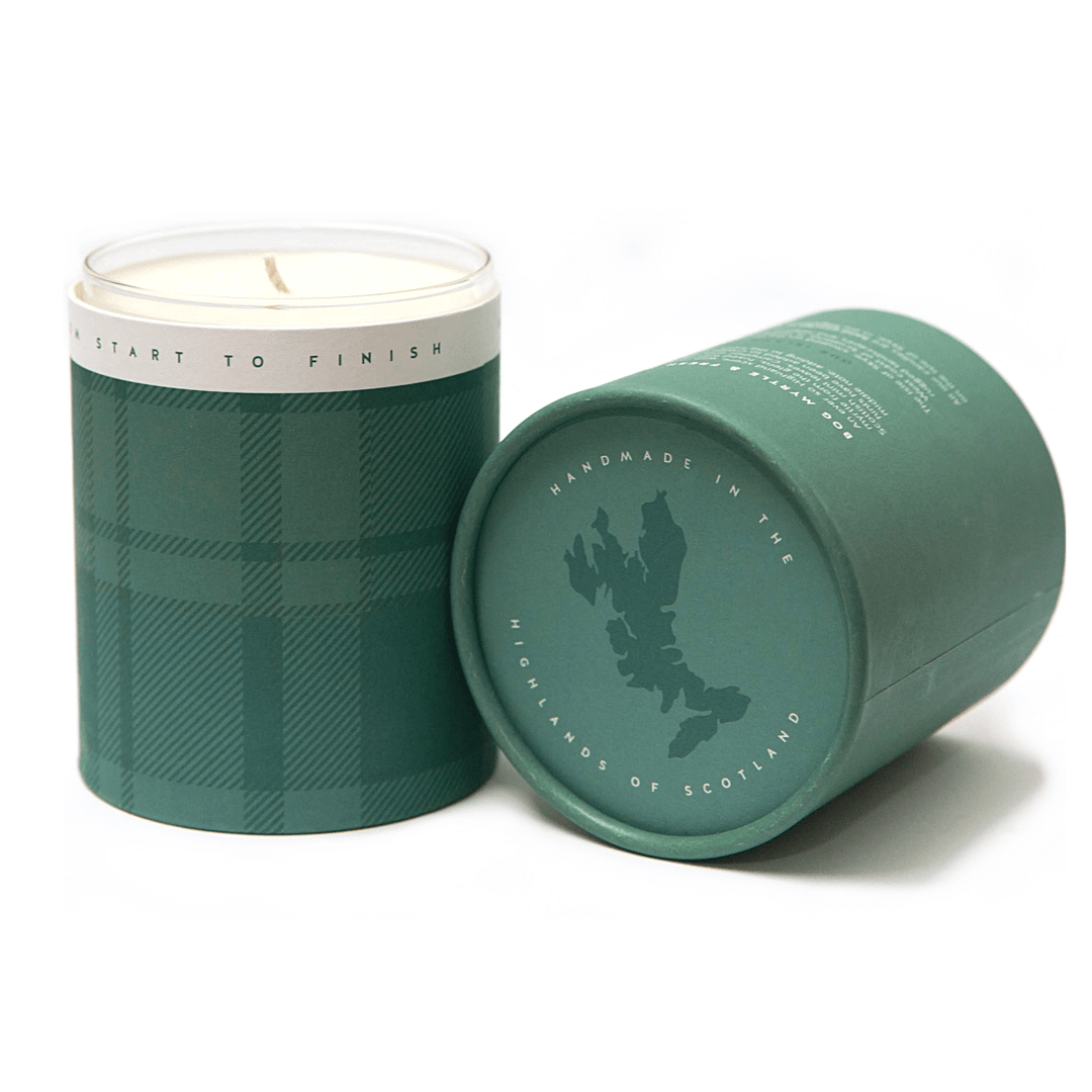 MoodCompanyNL - Geurkaars Mirte en Munt (Bog Myrtle & Fresh Mint) Large - 45 uur - Sojawas - Isle of Skye Candle - 5060346381039