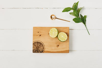 MoodCompanyNL - Hakblok Citrus Mini - 19x14x4 - Schots Eikenhout - Scottish Made - 5060426285073