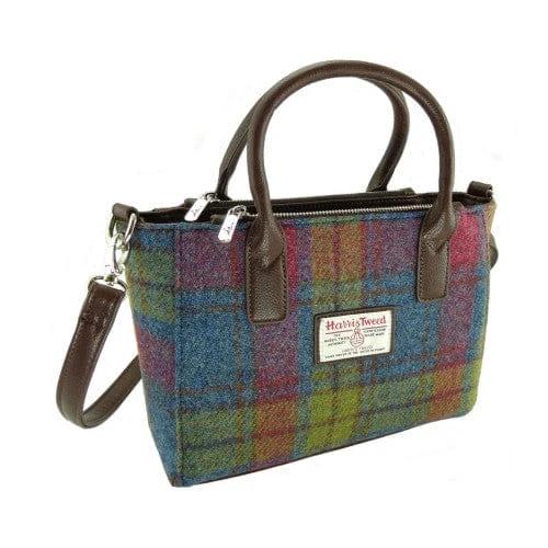 Handtas Brora Multi Colour - Ritssluiting - Draagband - Harris Tweed - Glen Appin of Scotland by MoodCompanyNL