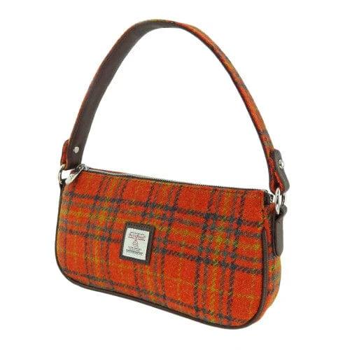 Handtas Duchray Oranje - Clutch - Harris Tweed - Glen Appin of Scotland by MoodCompanyNL