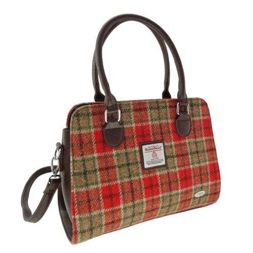Handtas Findhorn Rood Groen Tartan - Stevig - Draagband - Harris Tweed - Glen Appin of Scotland by MoodCompanyNL