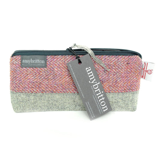 MoodCompanyNL - Harris Tweed Make - up tas Roze - 6095635640602