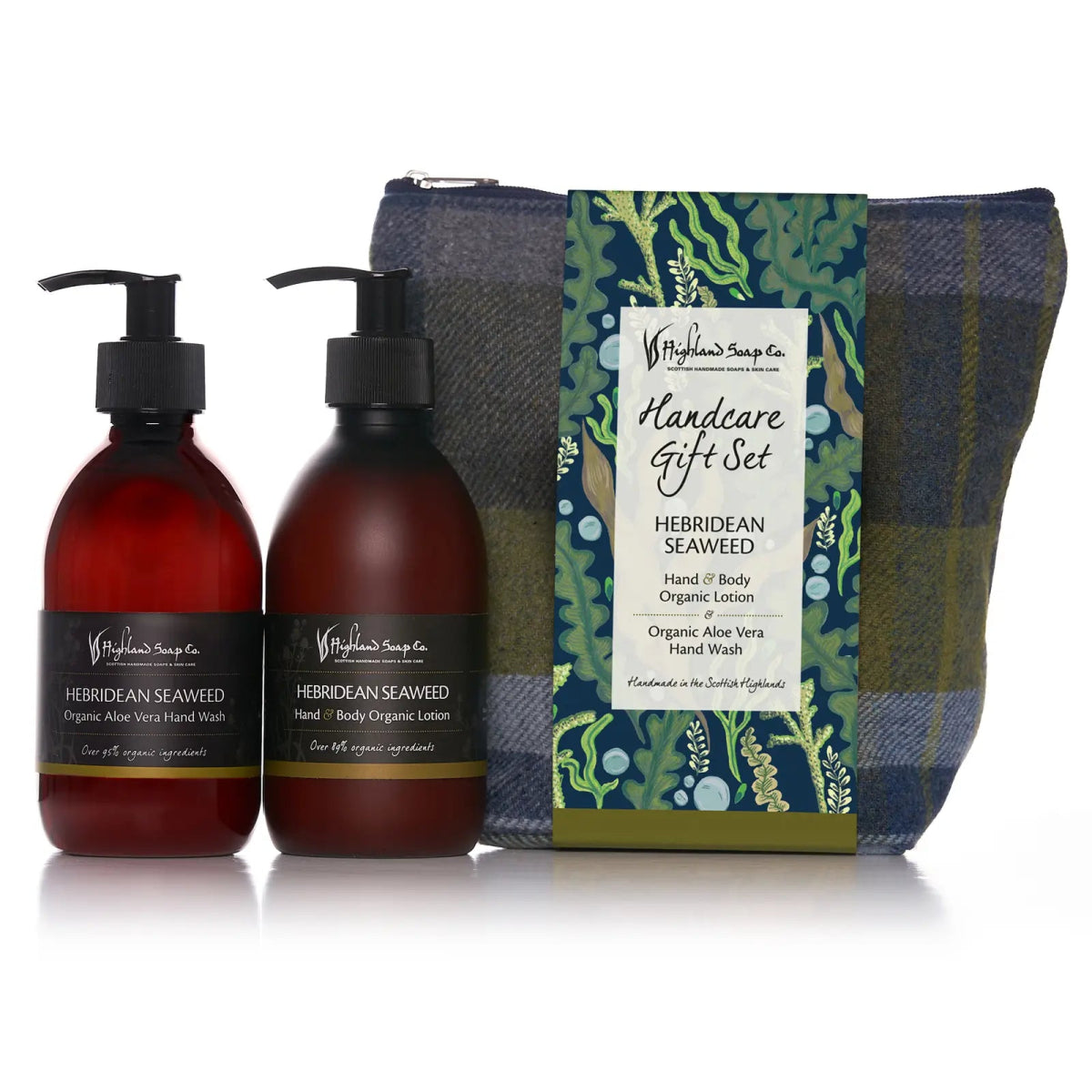 MoodCompanyNL - Hebridean Seaweed – Fris & Zilt - Cadeauset Handverzorging – Handzeep, Lotion & Tas - 5060614510185