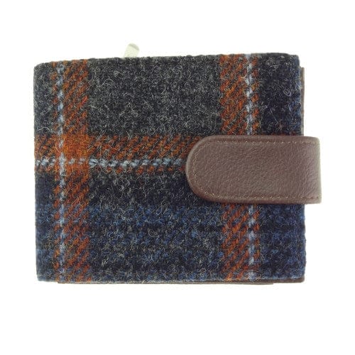 MoodCompanyNL - Heren Portemonnee Barra Grijs en Roestbruin (Grey and Rust) - Harris Tweed - Glen Appin of Scotland - 5060959024125