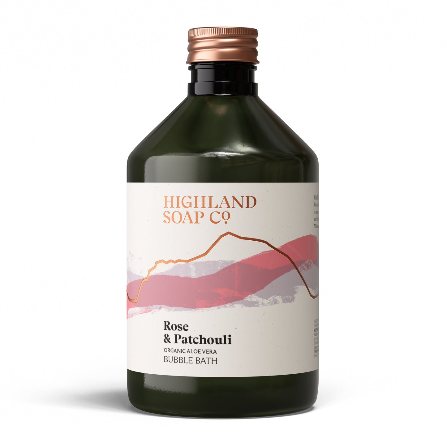 Biologisch Badschuim 500ml - Rose & Patchouli - Highland Soap Company