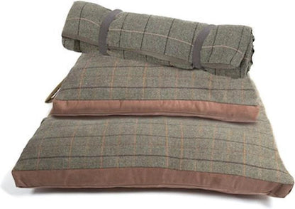 Hondenkussen Tweed Bruin - 98x72 - Suede onderkant - Tweedmill by MoodCompanyNL