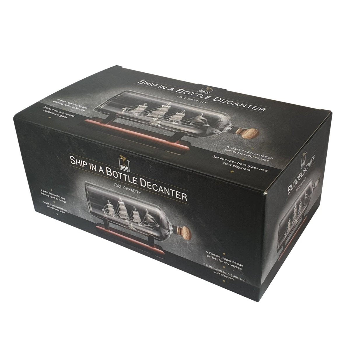 Karaf Schip in een fles - 750ml - Handgemaakt - Bar Originale by Mood4whisky