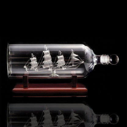 Karaf Schip in een fles - 750ml - Handgemaakt - Bar Originale by Mood4whisky