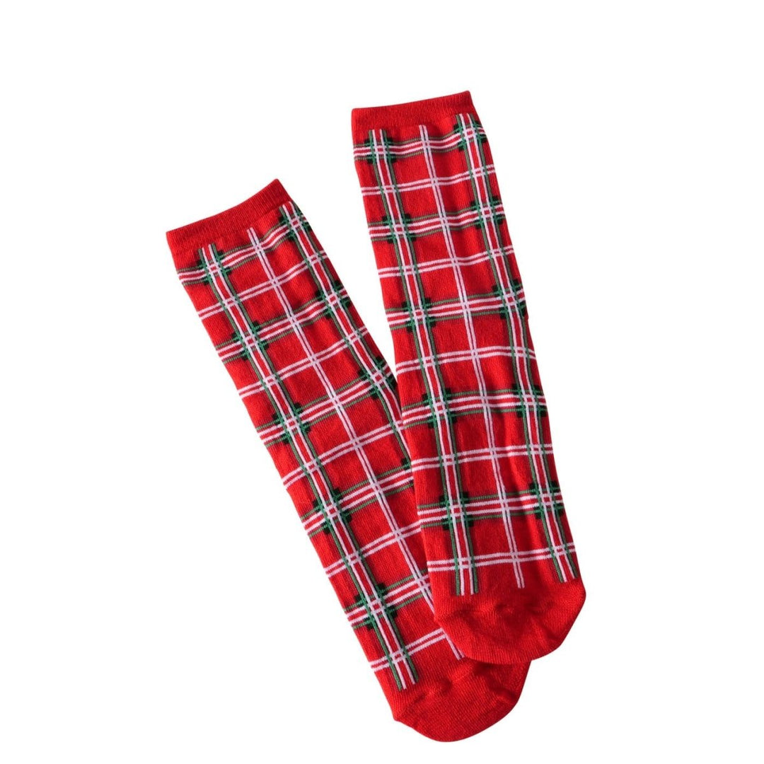 Mood Company - Kerst sokken in geschenkverpakking - tartan - one size - Boltze - 4066076445301