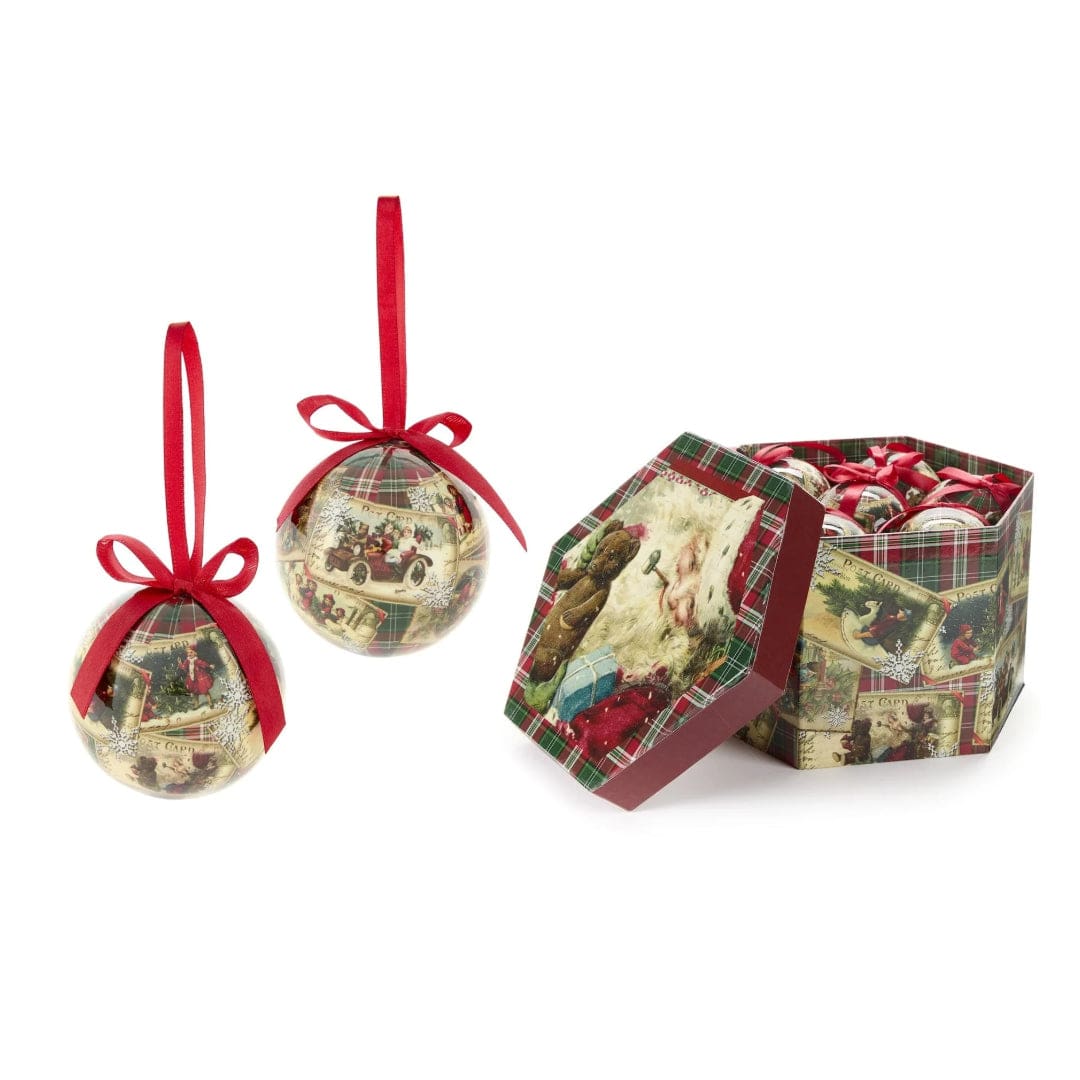MoodCompanyNL - Kerstballen in decoratieve kerstdoos - 14 stuks - 7,5 cm - 8053435133579