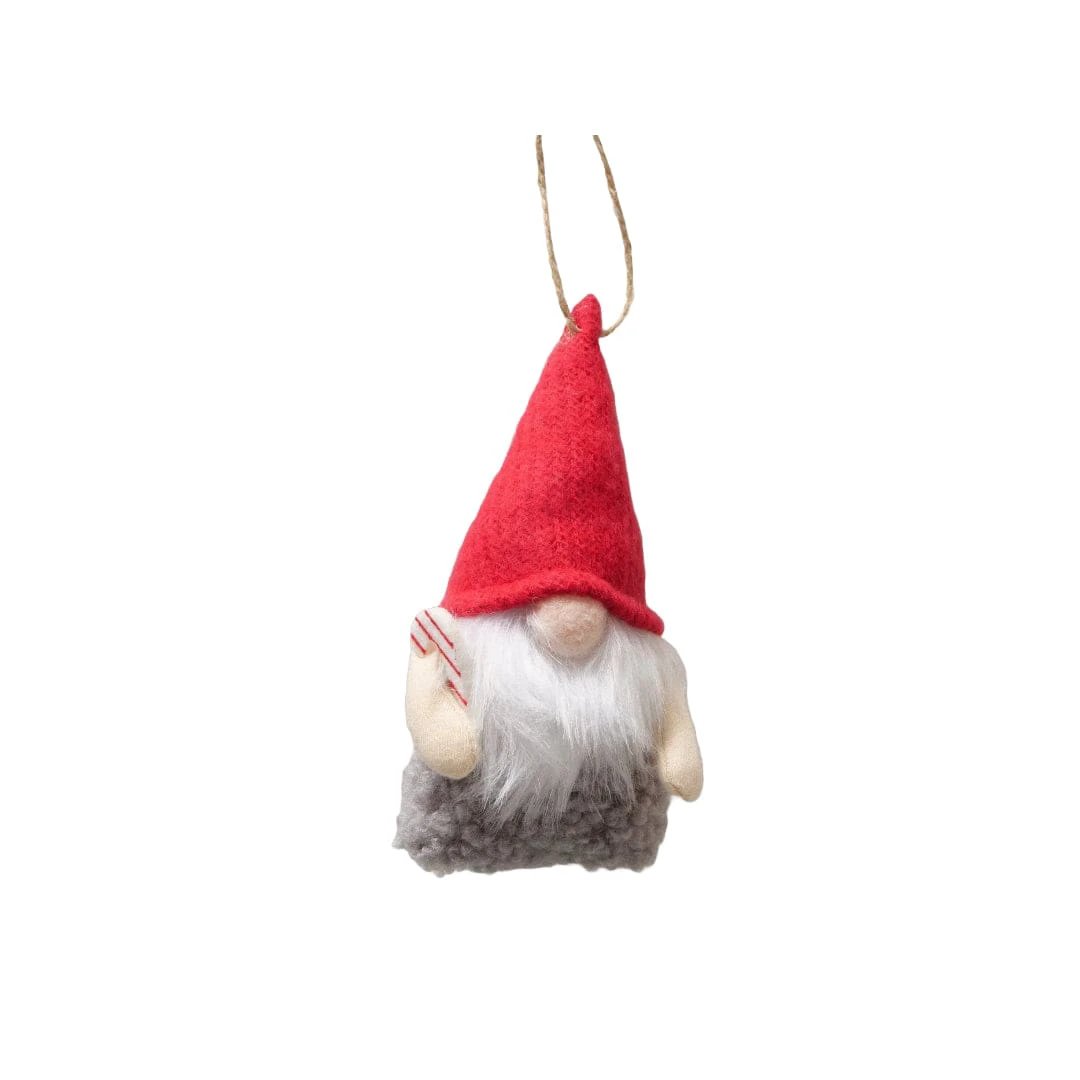 Kerstboomhanger Gnoom - rood - wit - set van 2 - Boltze by Mood4Christmas