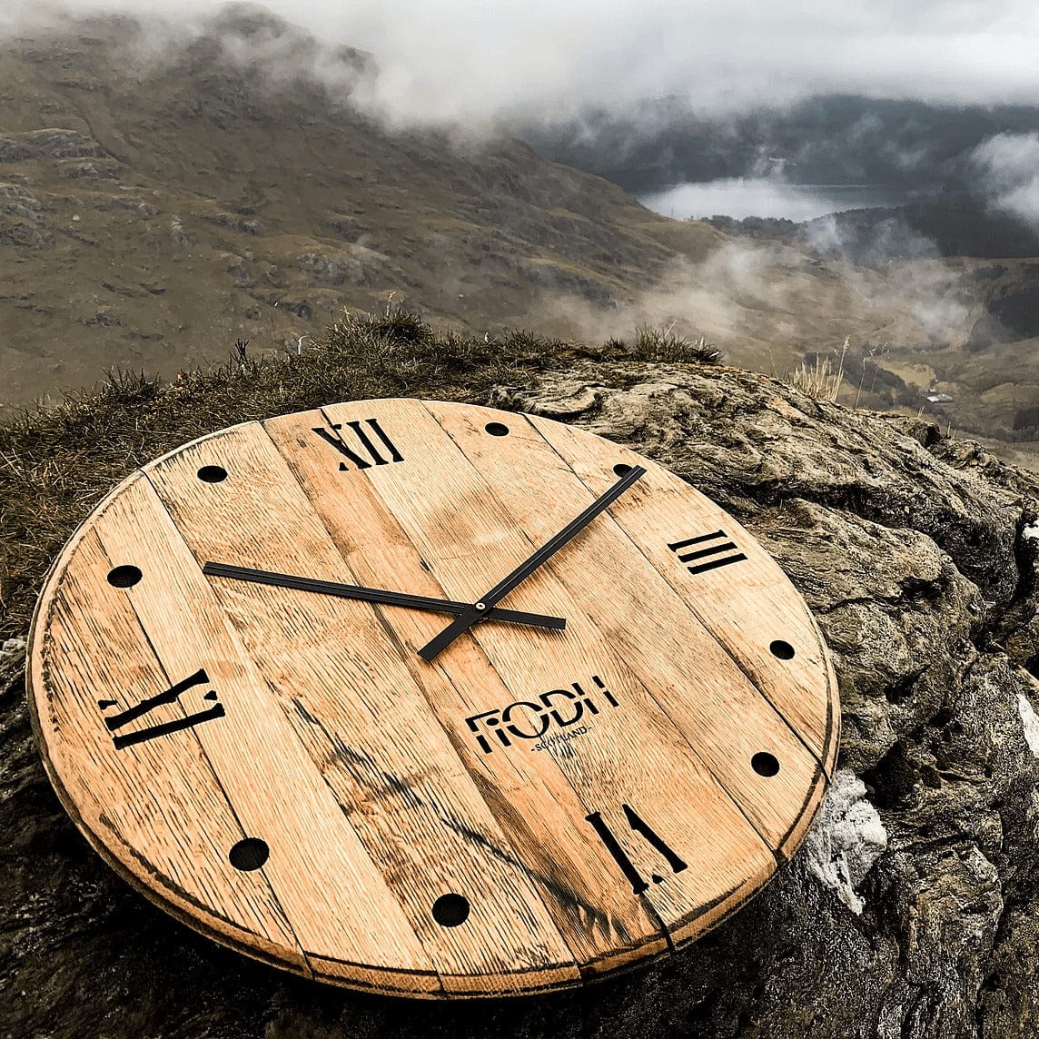 MoodCompanyNL - Klok van oude whiskyvaten Handgemaakt in Schotland - 6091023064081
