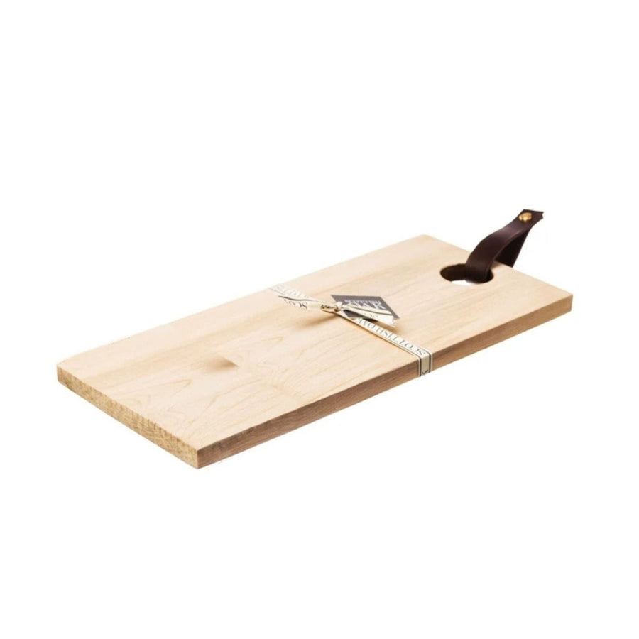 Mood Company - Laatste kans!!! Serveerplank Blanco met leren handvat Medium - 45x20 - Scottish Made - 5060426286704