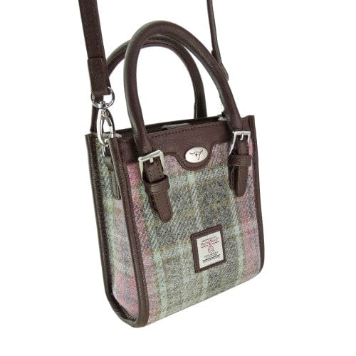 Mood Company - Mini Handtas Keltie Zacht Roze Buchanan - Schouderband - Harris Tweed - Glen Appin of Scotland - 5061035011206