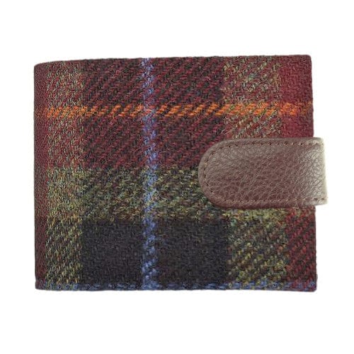 Mood_Company Harris Tweed Portemonnee Barra Bruin (Rust Check)