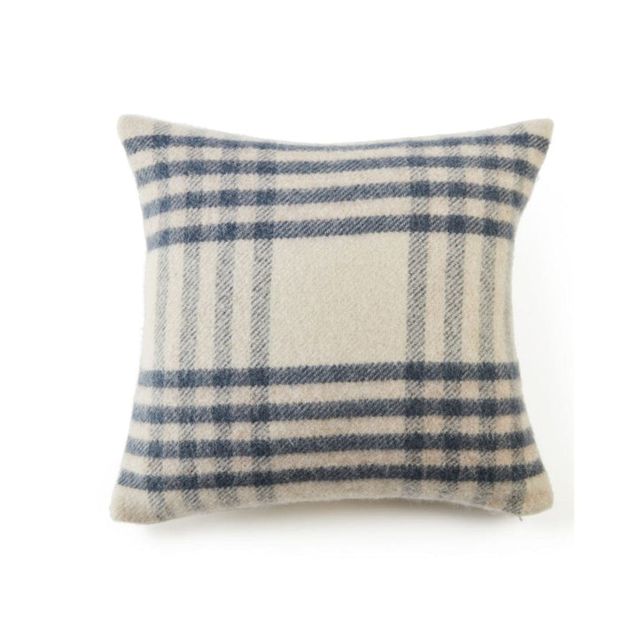 Mood_Company Kussen Grote Ruit Blauw (Hex Check Blue)