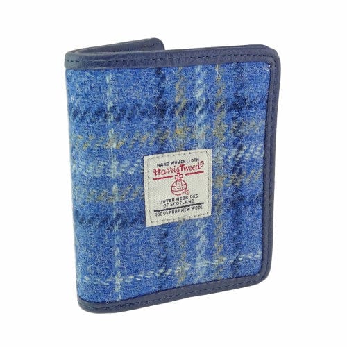 Mood_Company Pasjeshouder Lewis Lichtblauw - Harris Tweed - Glen Appin of Scotland