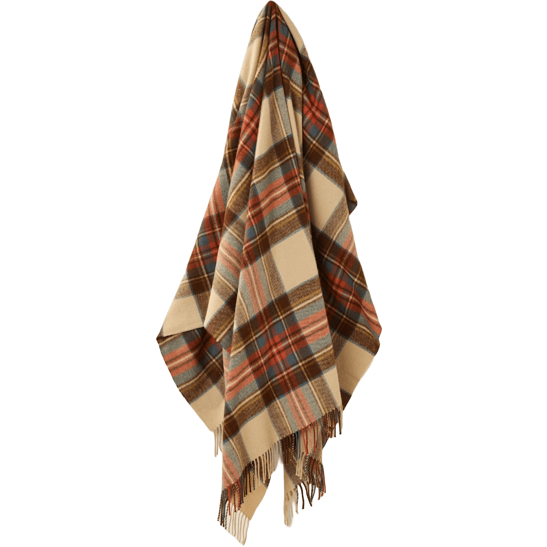 Mood_Company Plaid Tartan Antique Dress Stewart - Merino Lamswol - 140x185 - Bronte by Moon Scotland