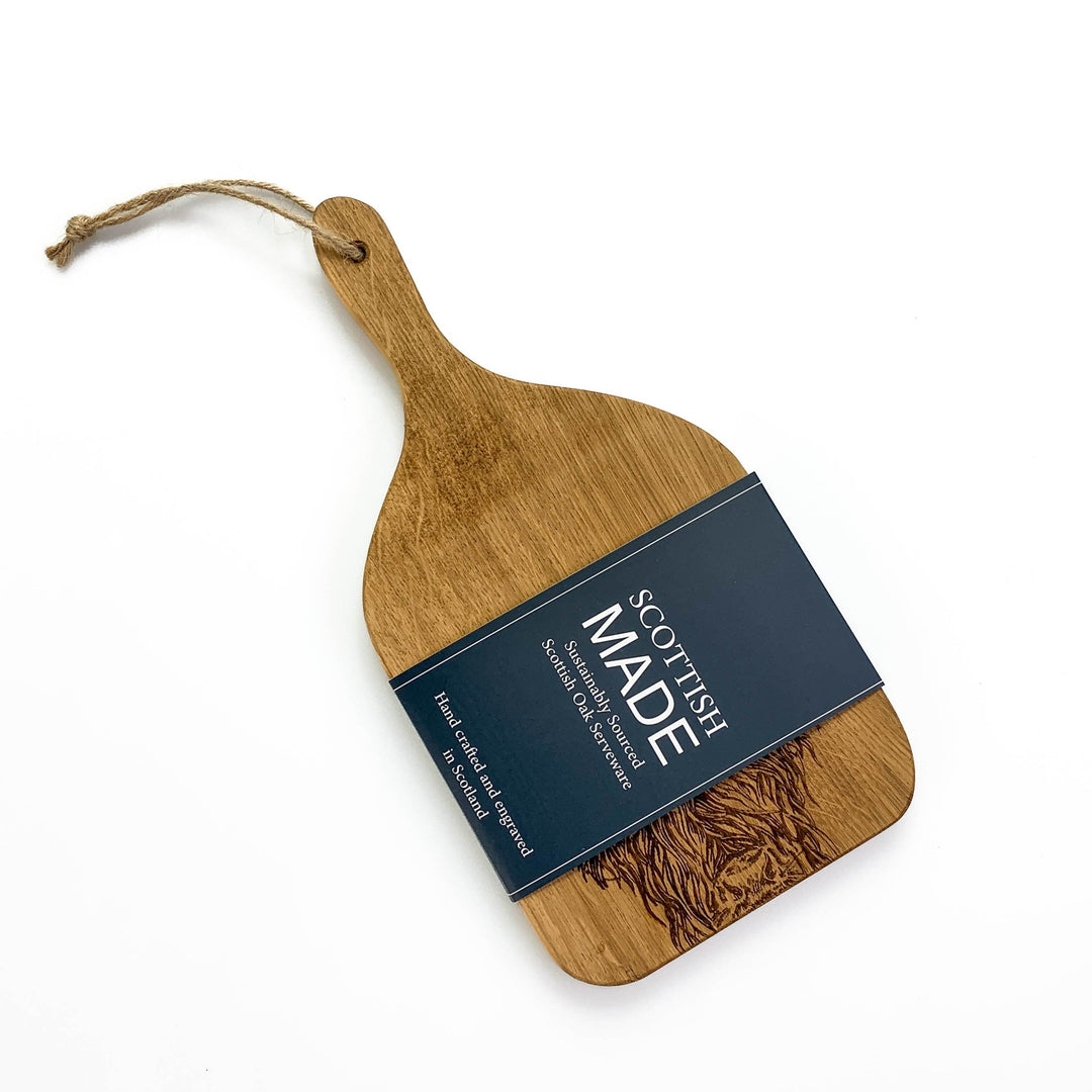 Mood_Company Serveerplank Paddle Highland Cow Small