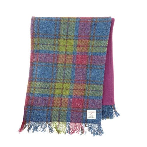 Mood_Company Sjaal Harris Tweed Multi Colour- Zachte Fleece binnenkant - 25 x 155 - Glen Appin of Scotland Sjaals