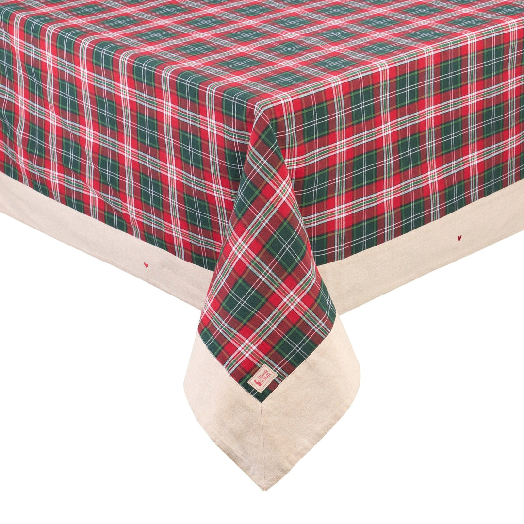 Mood_Company Tafelkleed tartan en beige - 140 x 180 cm - Queen - Nuvole di Stoffa